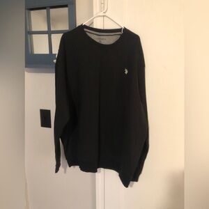 U.S. Polo Assn. Men's Black Crewneck Sweatshirt